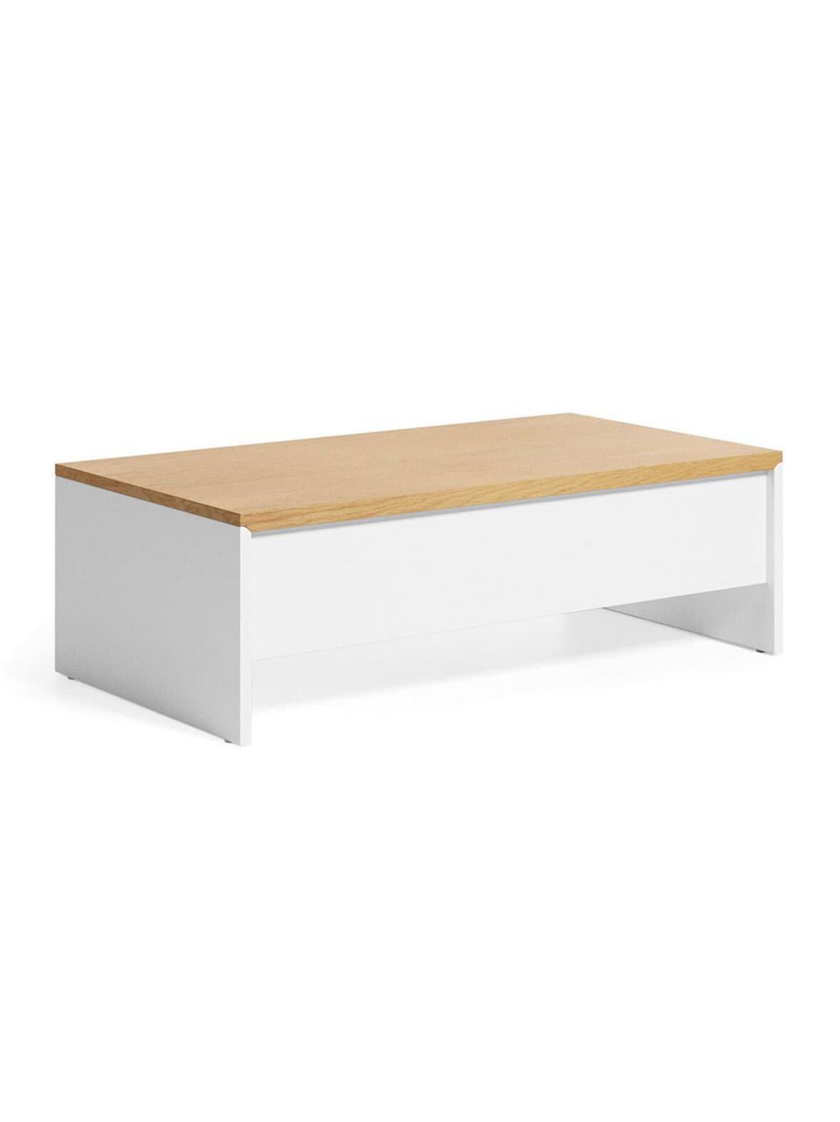 Abilen-sohvapöytä tammi/valkoinen 110 x 60 cm – Kave Home