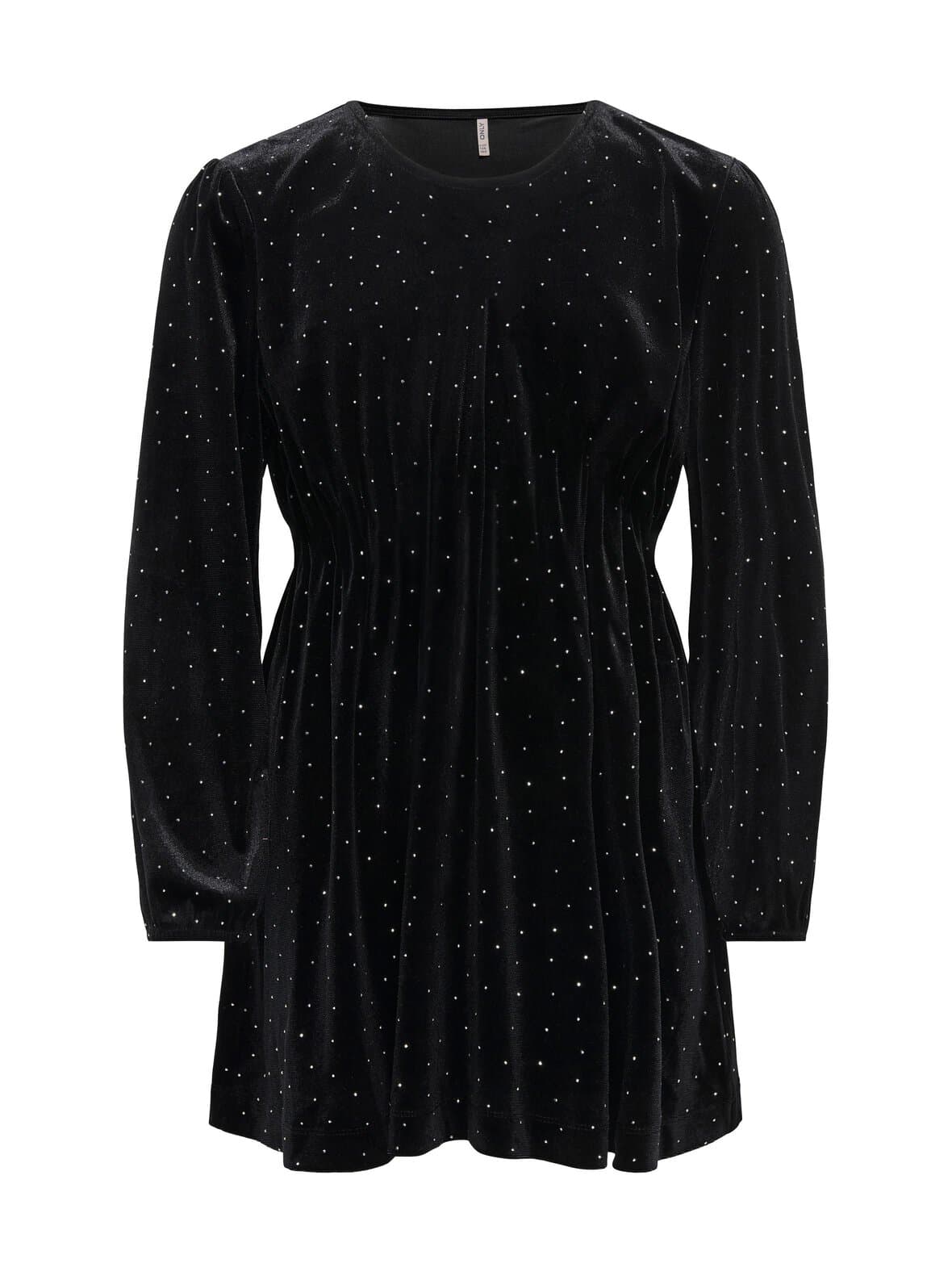 Kogvella o-neck -satiinimekko – KIDS ONLY