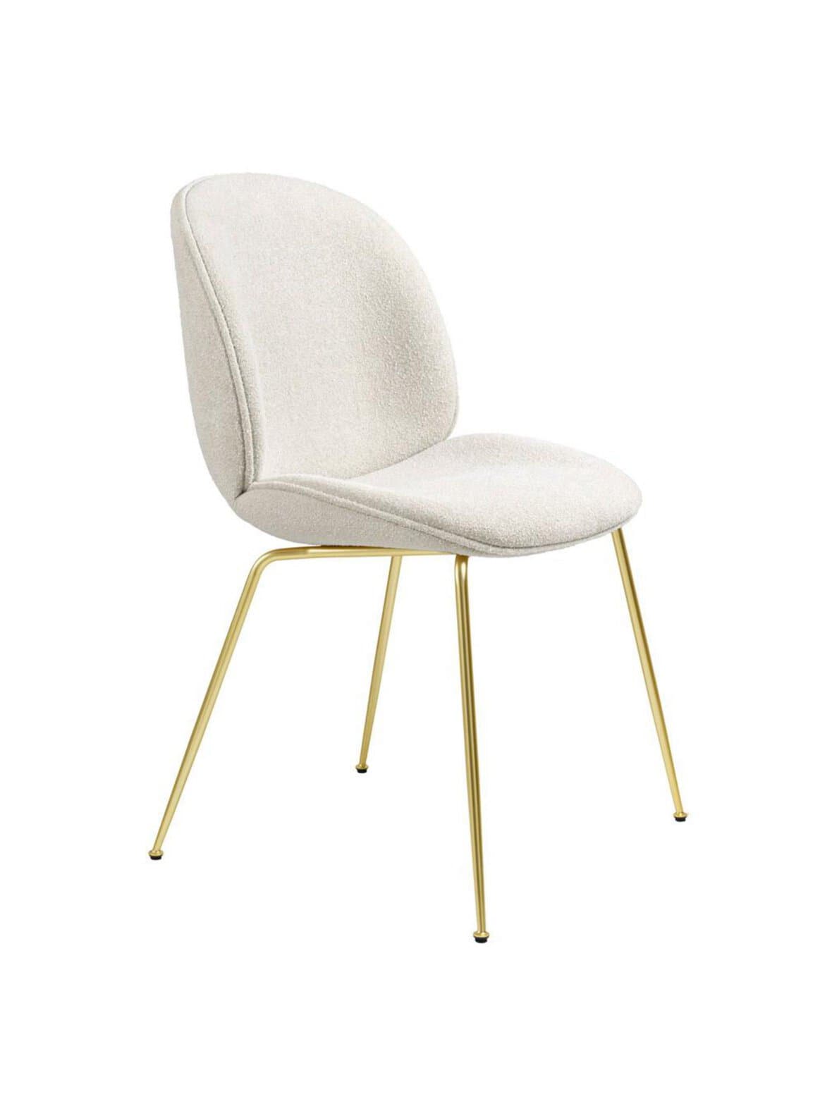 Beetle-tuoli bouclé-kangas valkoinen – GUBI