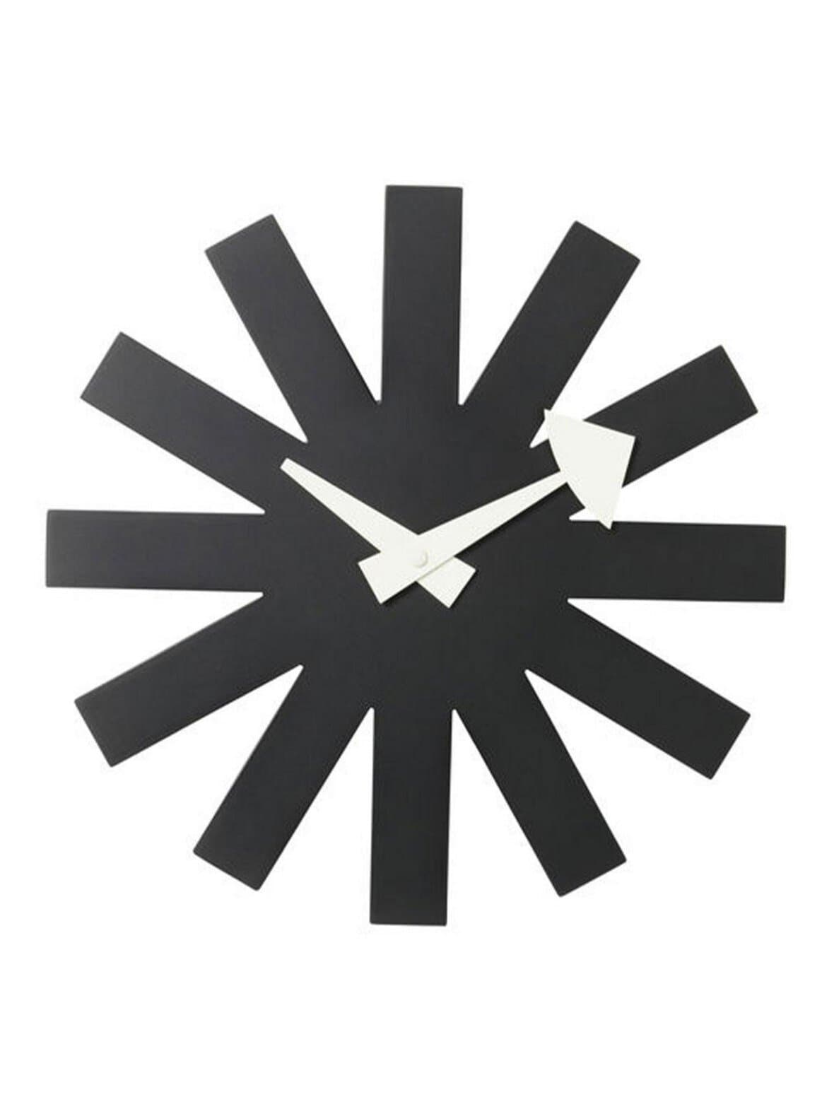 Asterisk-seinäkello musta ø 25 cm – Vitra