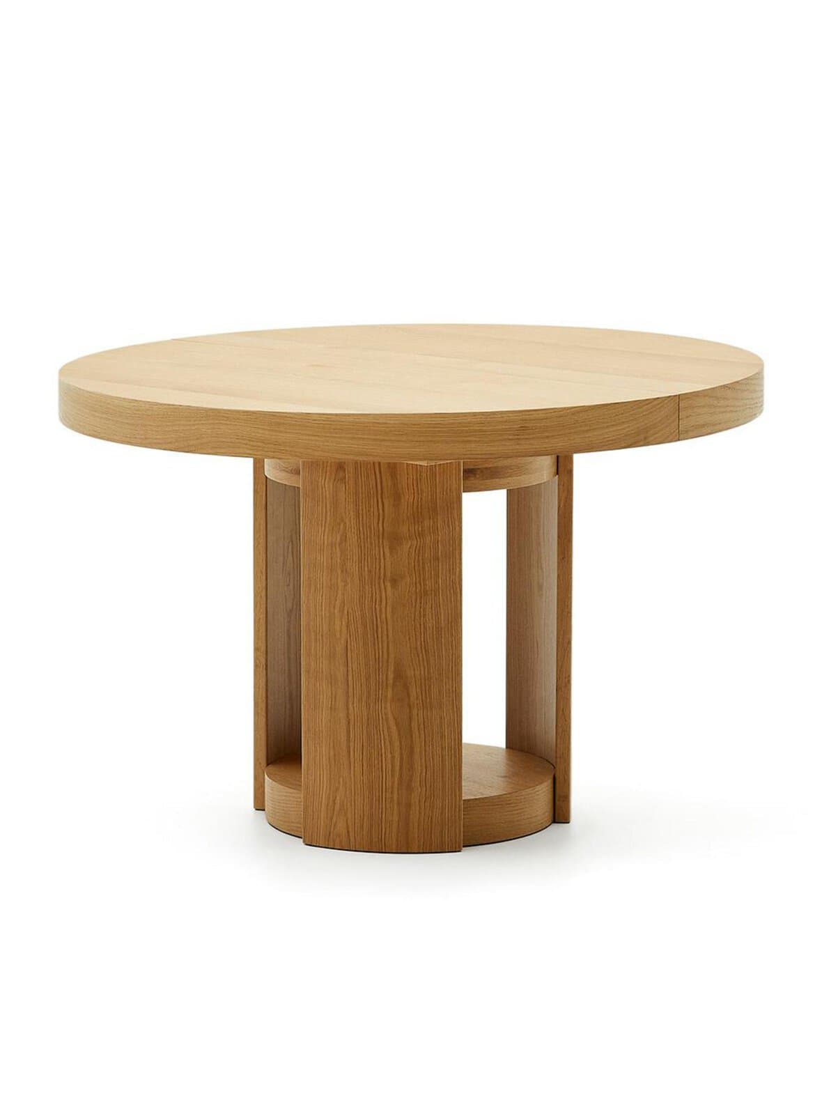 Artis -jatkettava ruokapöytä tammi ⌀ 120/170 cm – Kave Home