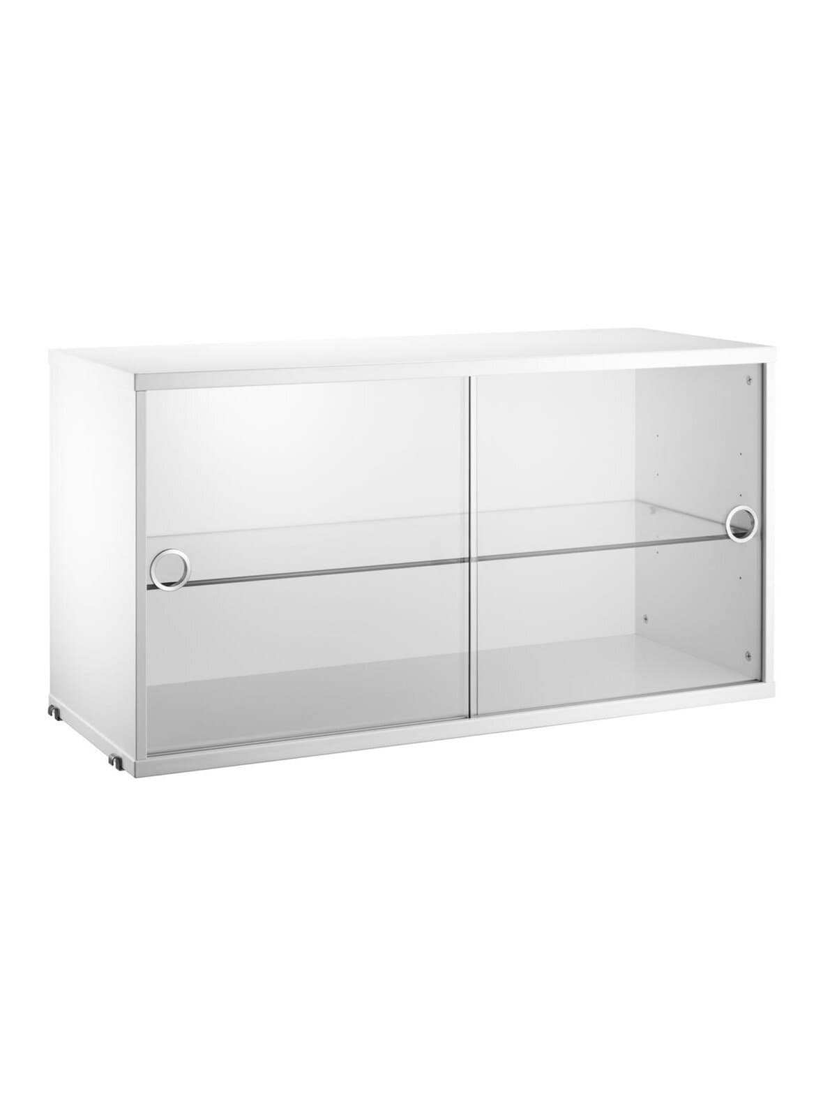 String-vitriinikaappi valkoinen 78 x 30 cm – String Furniture