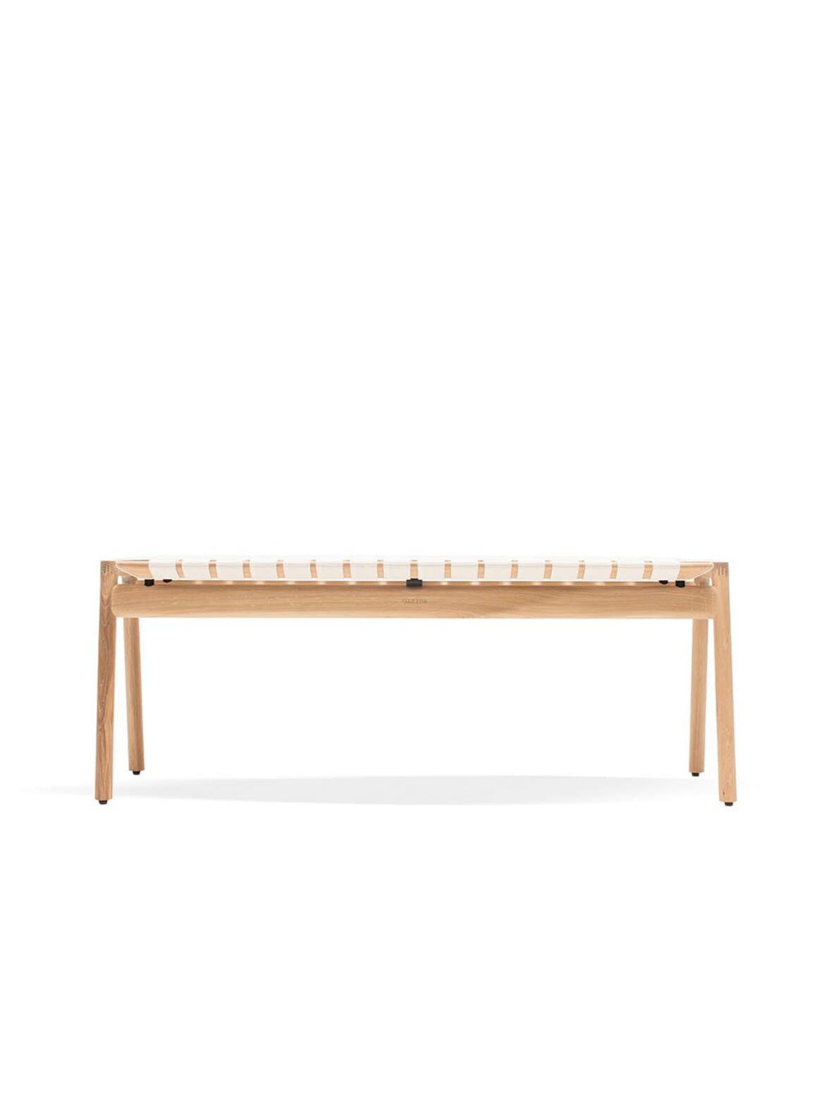 Klupa-penkki valkoöljytty tammi/valkoinen l 120 cm – Gazzda