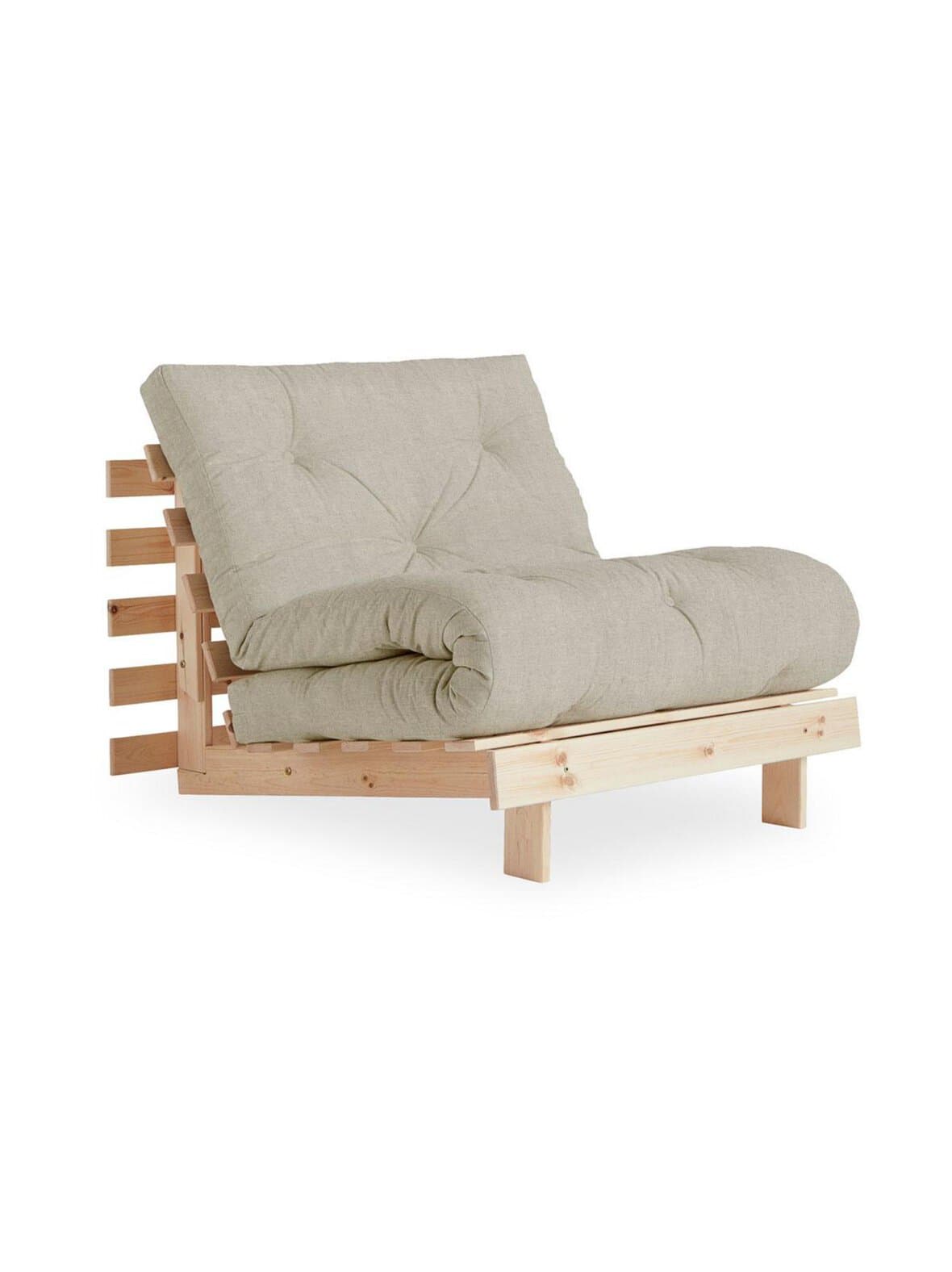 Roots-futonnojatuoli linen/mänty – Karup