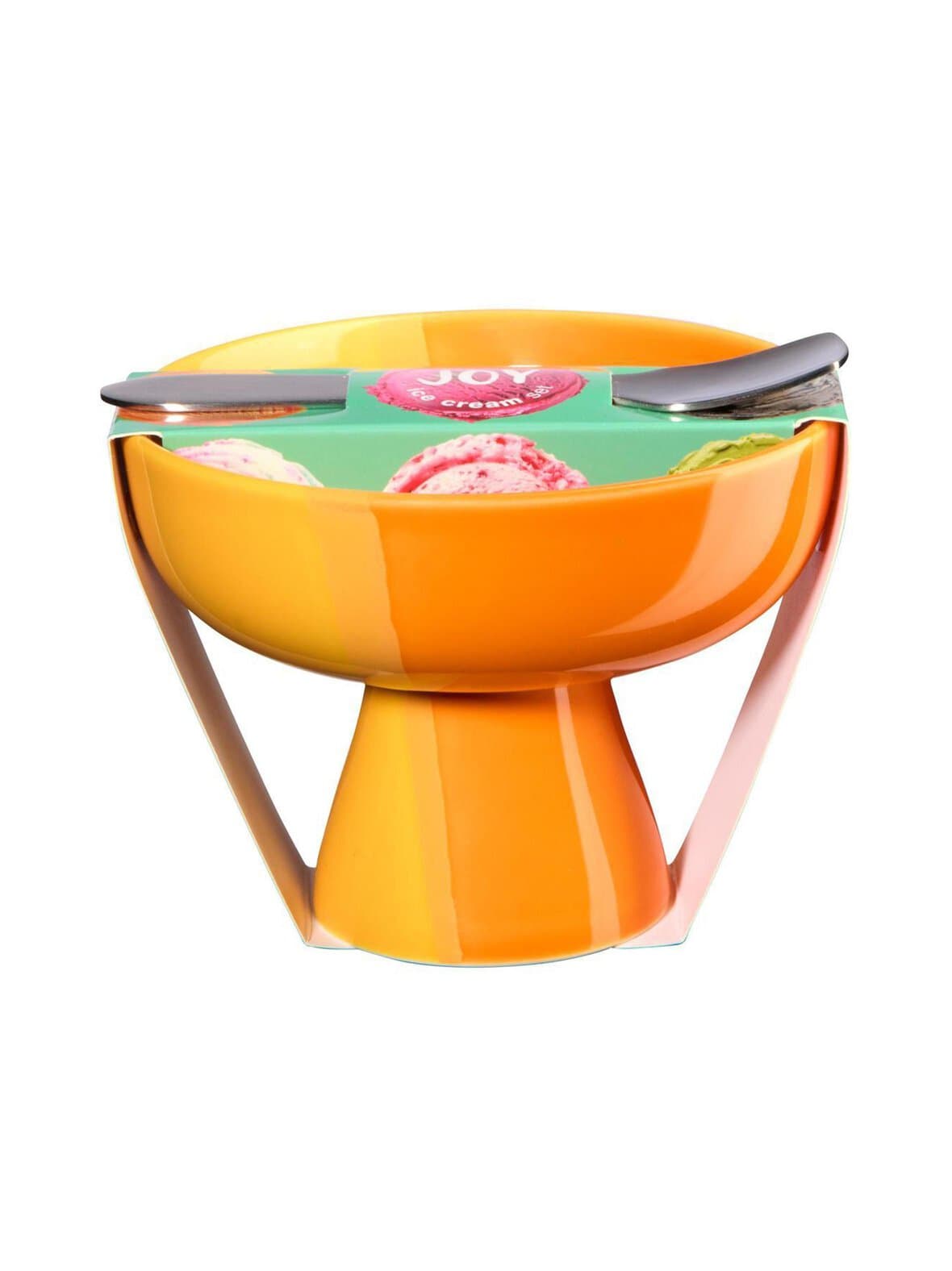 Joy orange smoothie set - jäätelökulho & -lusikka – Asa Selection