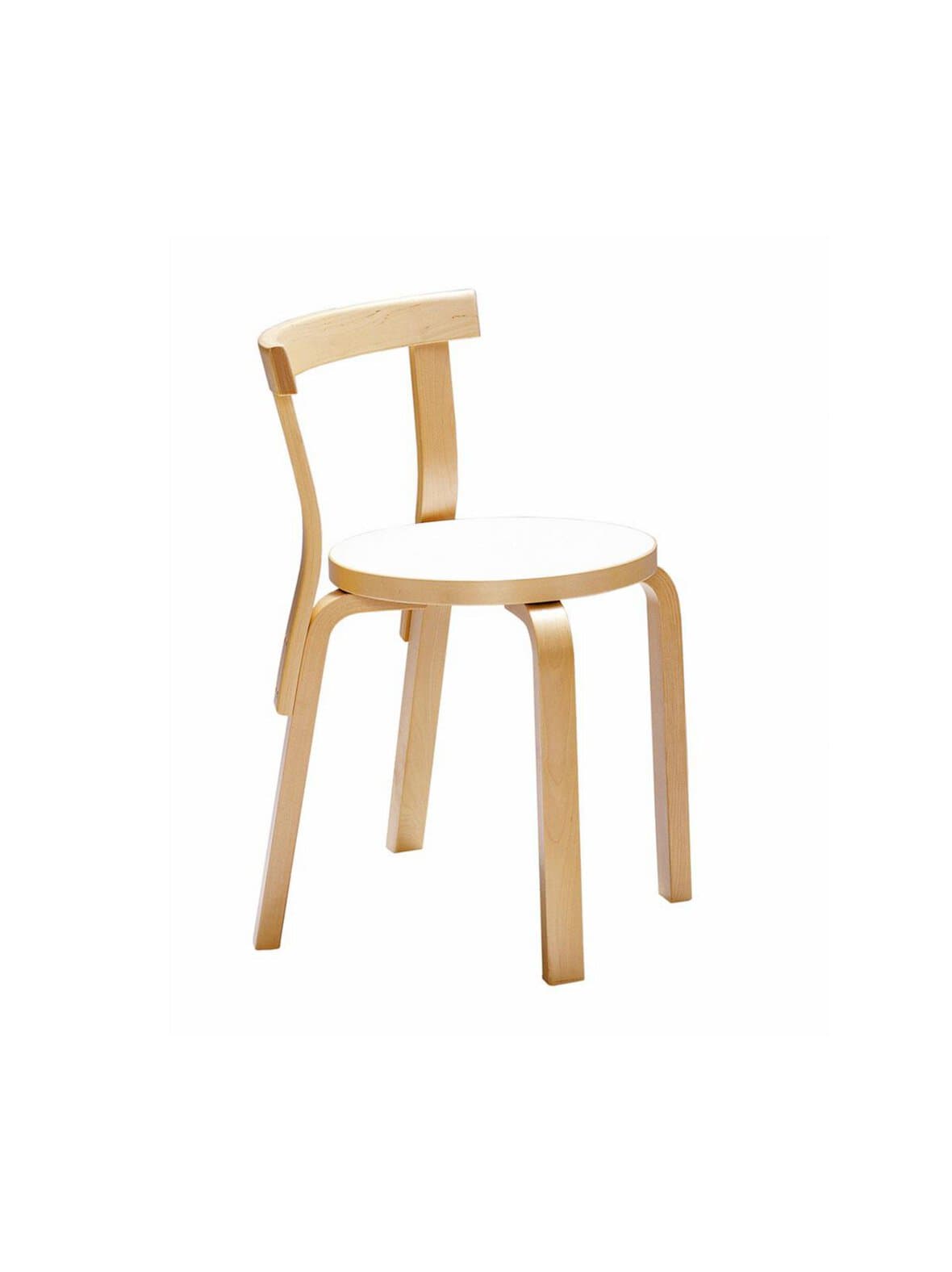 Tuoli 68 koivu/valkoinen laminaatti – Artek