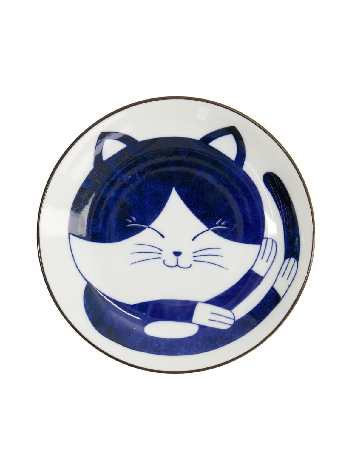 Kawaii neko round -posliinilautanen – Tokyo Design Studio