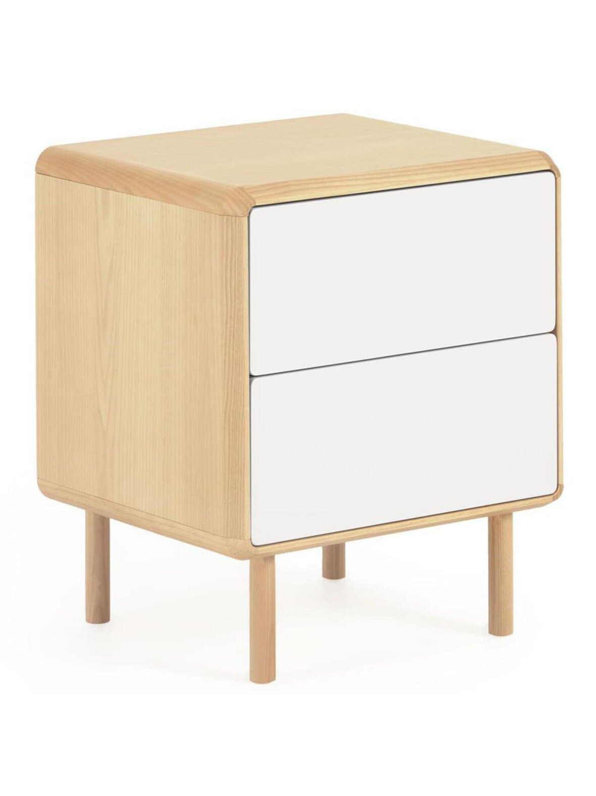 Anielle-yöpöytä saarni / harmaa 50 x 45 cm – Kave Home