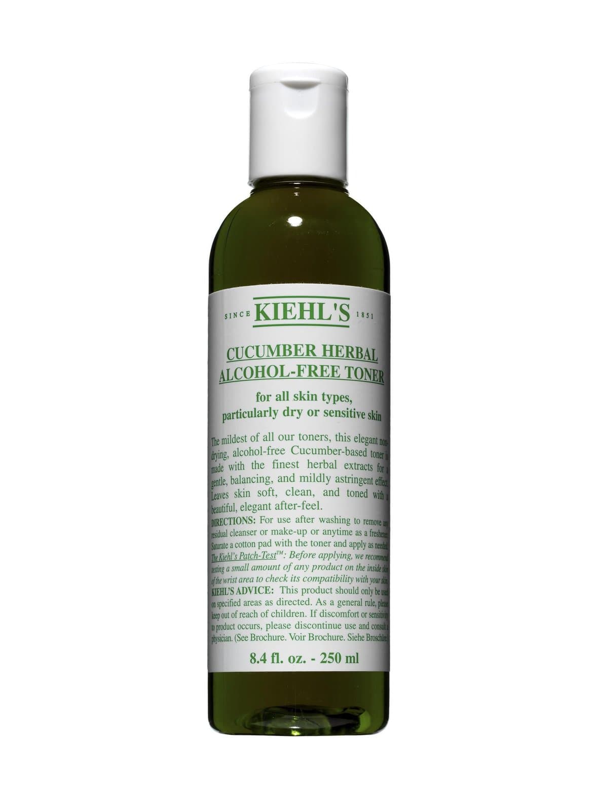Cucumber alcohol-free toner -kasvovesi 250 ml – Kiehl's