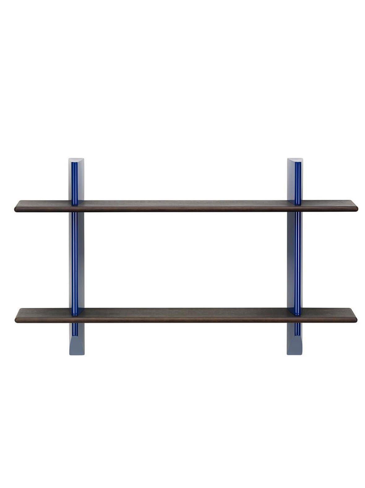 Rayonnage mural -seinähylly tumma tammi/sininen 118 x 70 cm – Vitra