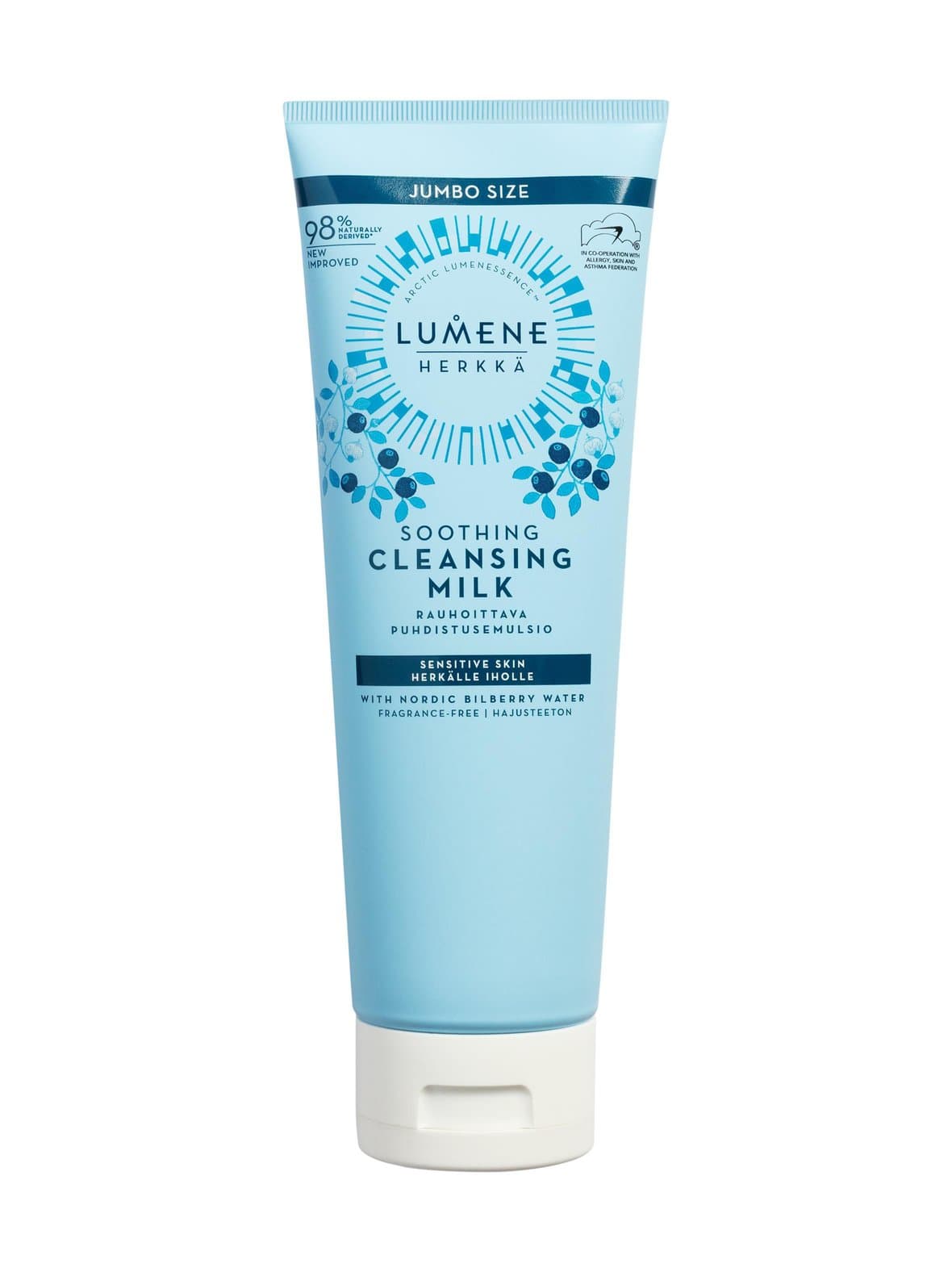 Herkkä soothing cleansing milk - rauhoittava puhdistusemulsio 250 ml – Lumene