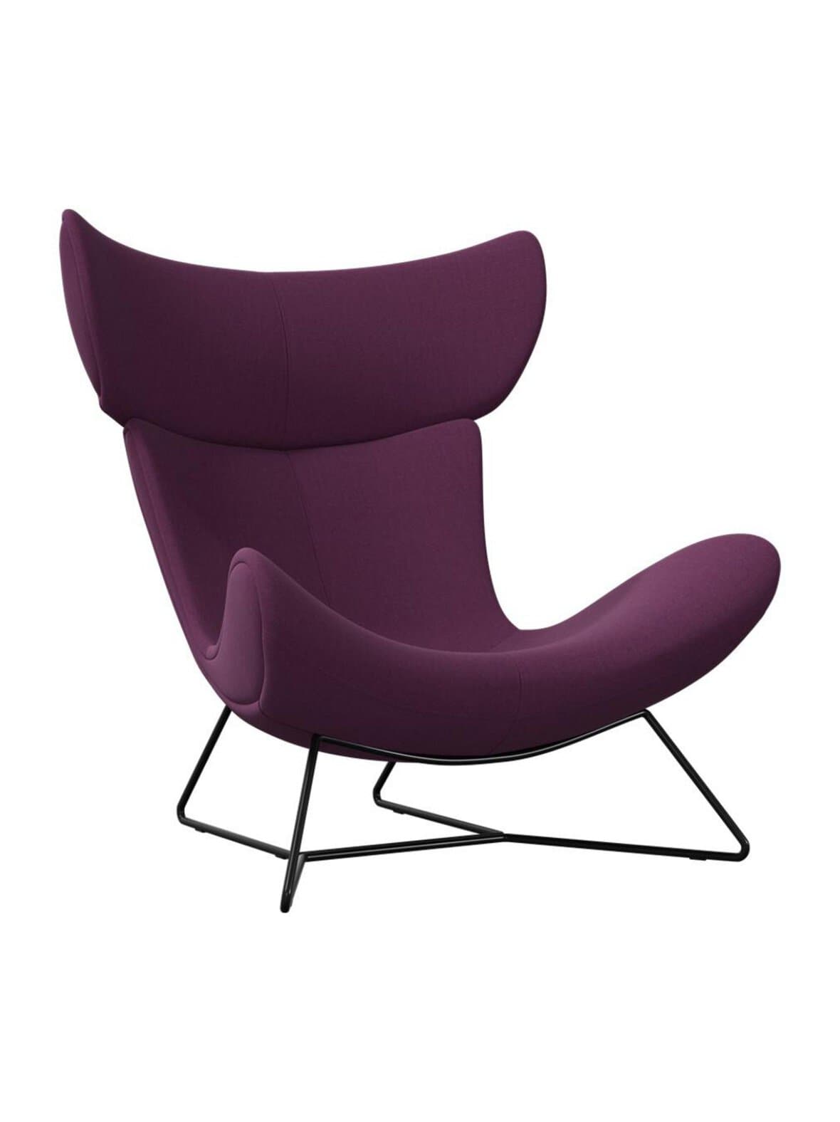 Imola-nojatuoli frisco-kangas 2278 viininpunainen / musta – BoConcept