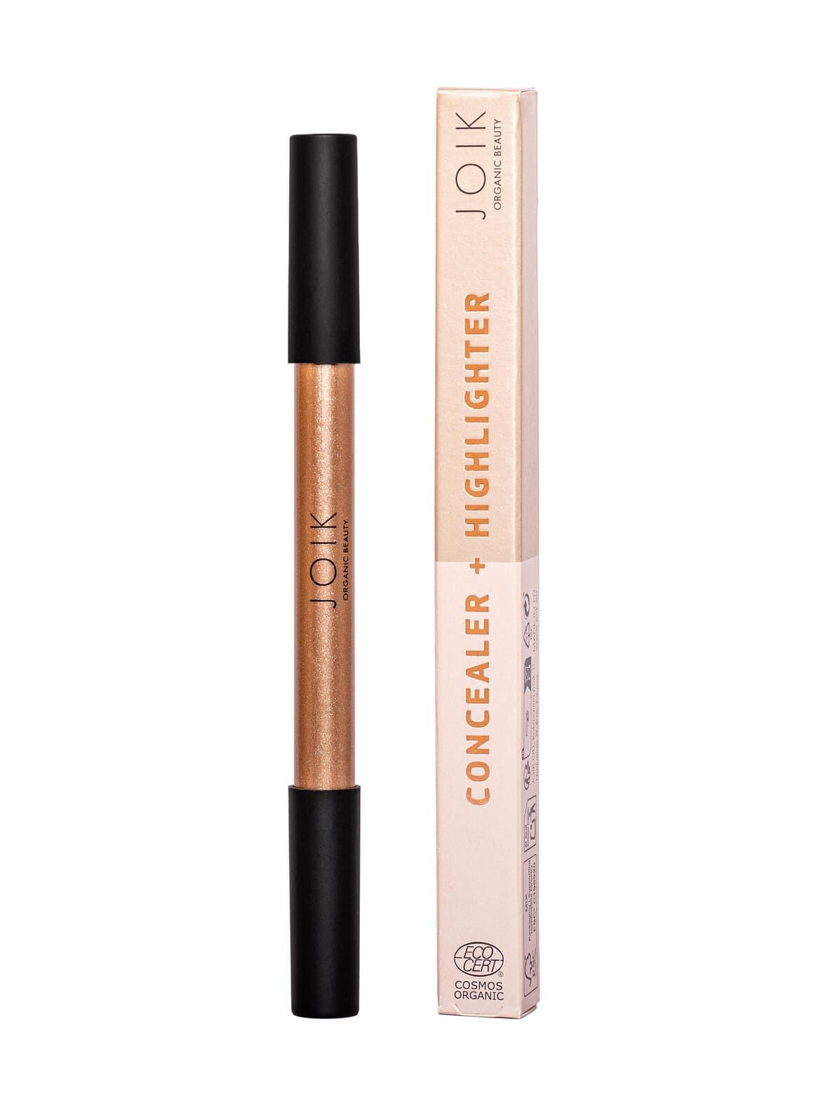 Dual-ended highlighter and concealer stick -meikkipuikko – JOIK Organic
