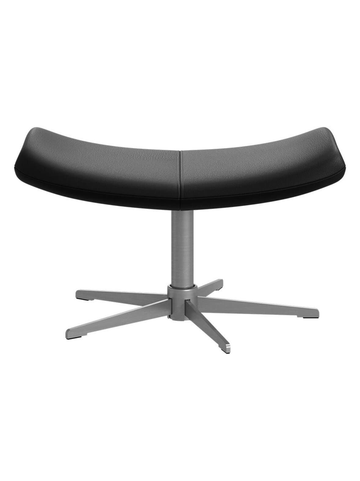 Imola-rahi nordic grain -nahka 5130 musta / teräs – BoConcept