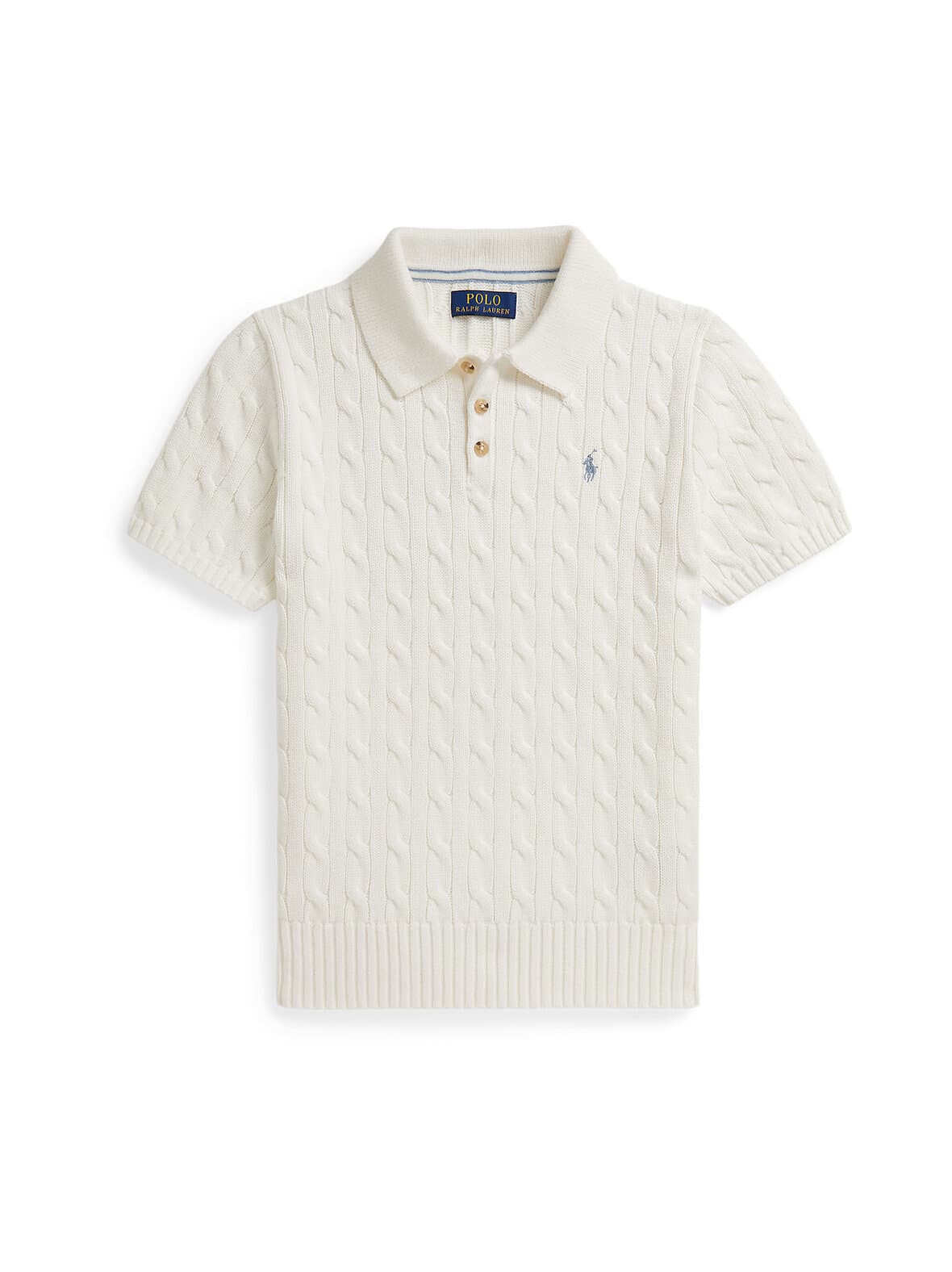 Cable knit polo -pikeepaita – Polo Ralph Lauren