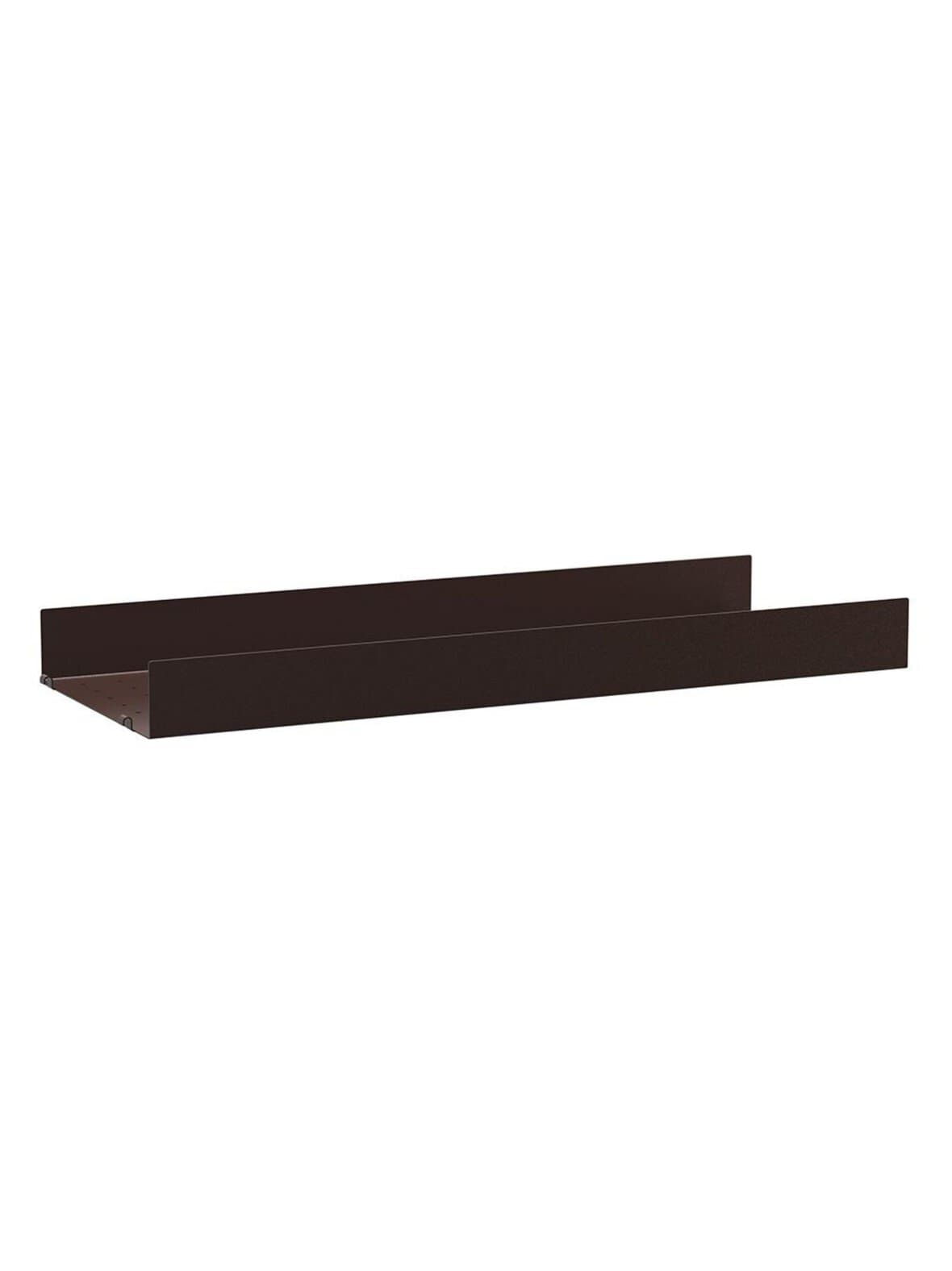 String system -metallihylly tummanruskea 78 x 30 cm – String Furniture