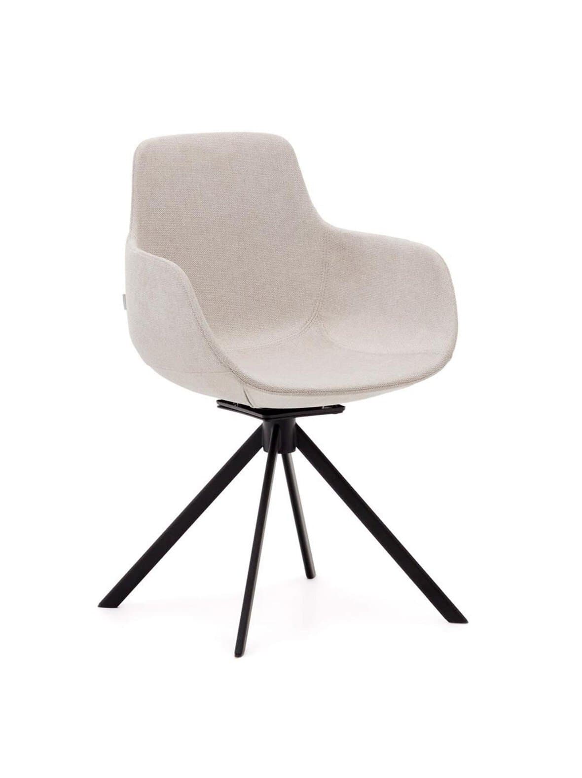 Tissiana-tuoli beige/musta – Kave Home