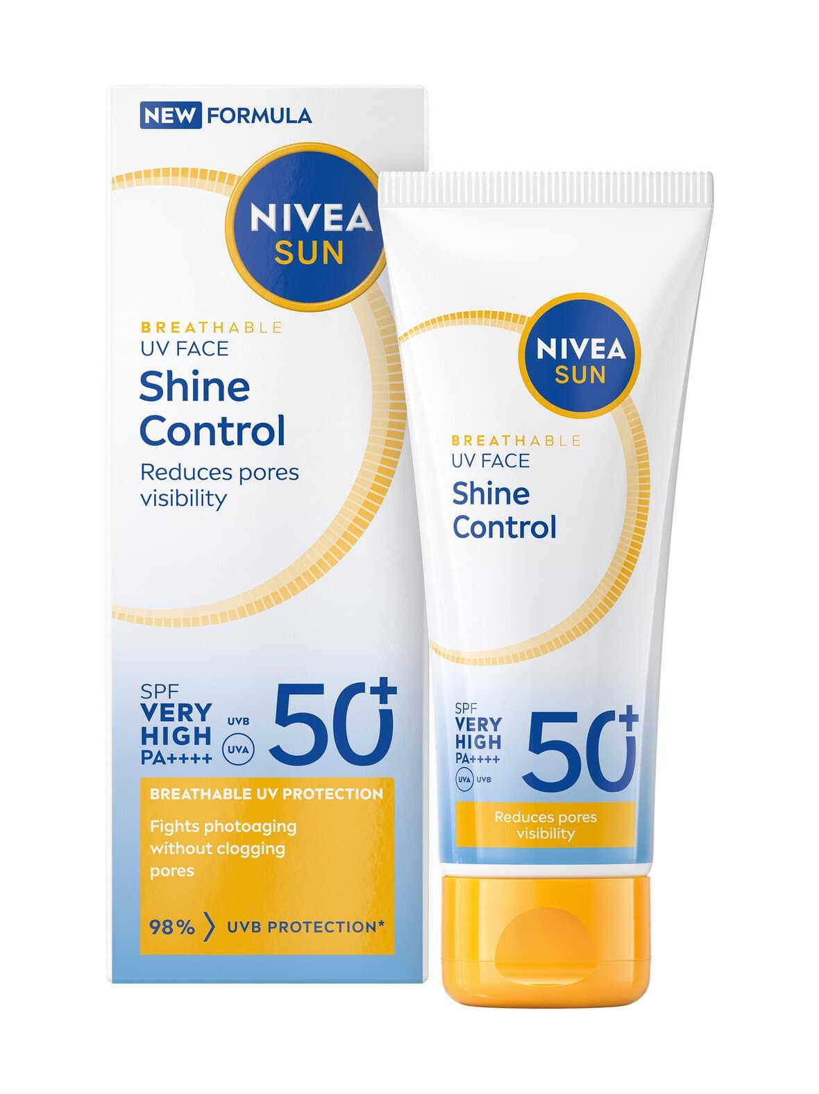 Uv face shine control sun cream sk 50+ -aurinkosuojavoide, 40 ml – Nivea