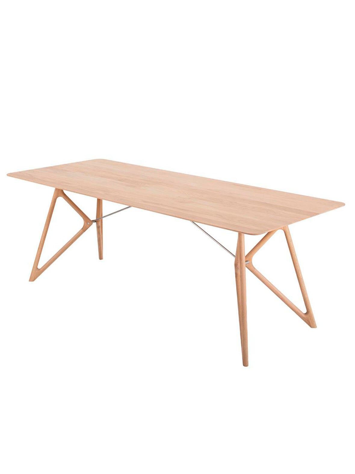 Tink-ruokapöytä valkovahattu tammi 220 x 90 cm – Gazzda