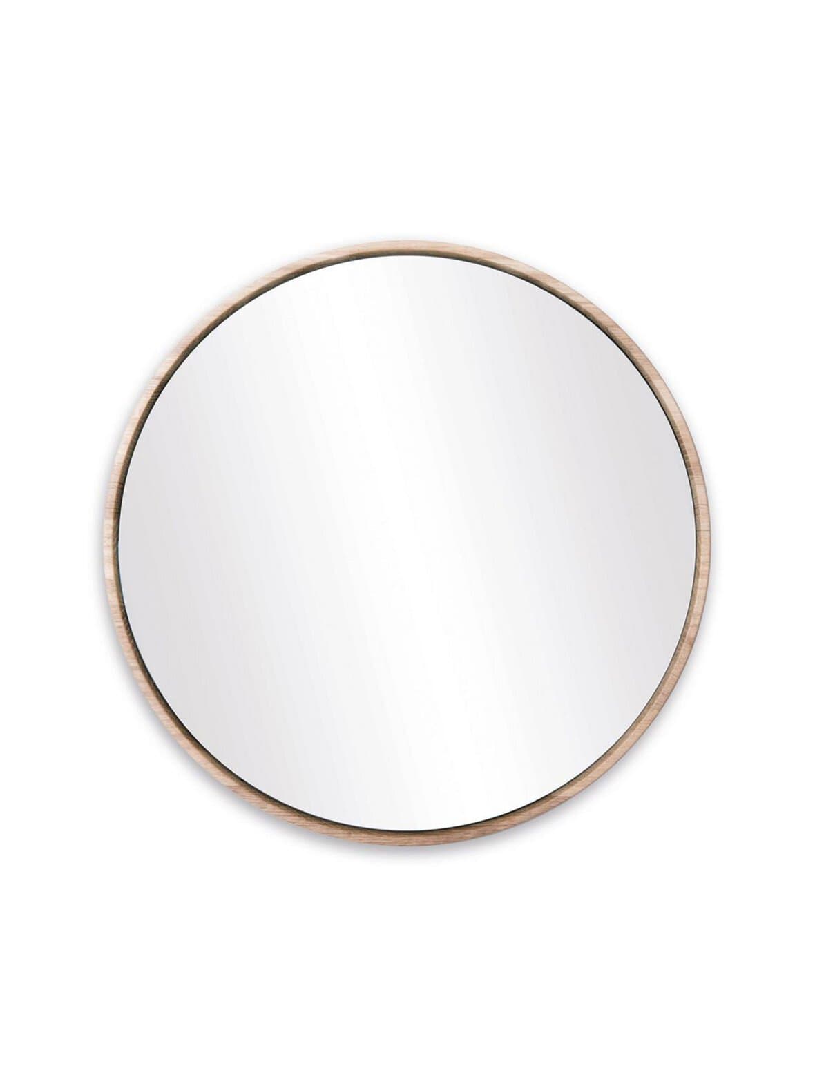 Look-peili valkovahattu tammikehys ø 27 cm – Gazzda