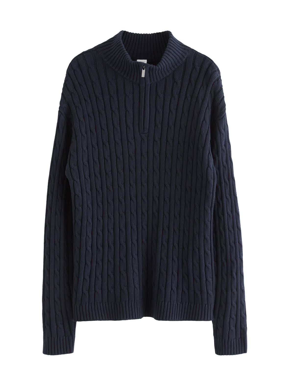 Halfzip-palmikkoneule – Lindex