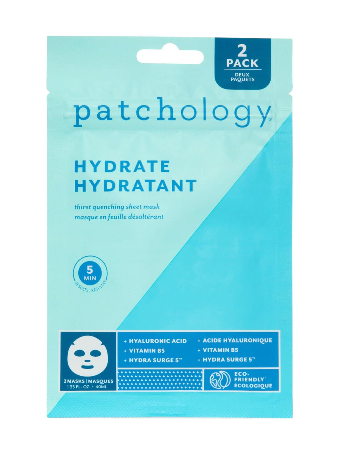 Hydrate sheet mask duo -kangasnaamio 2 kpl – Patchology