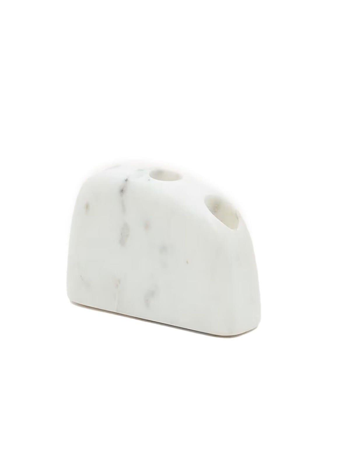 Signe-kynttilänjalka valkoinen marmori medium k 10 cm – Kave Home