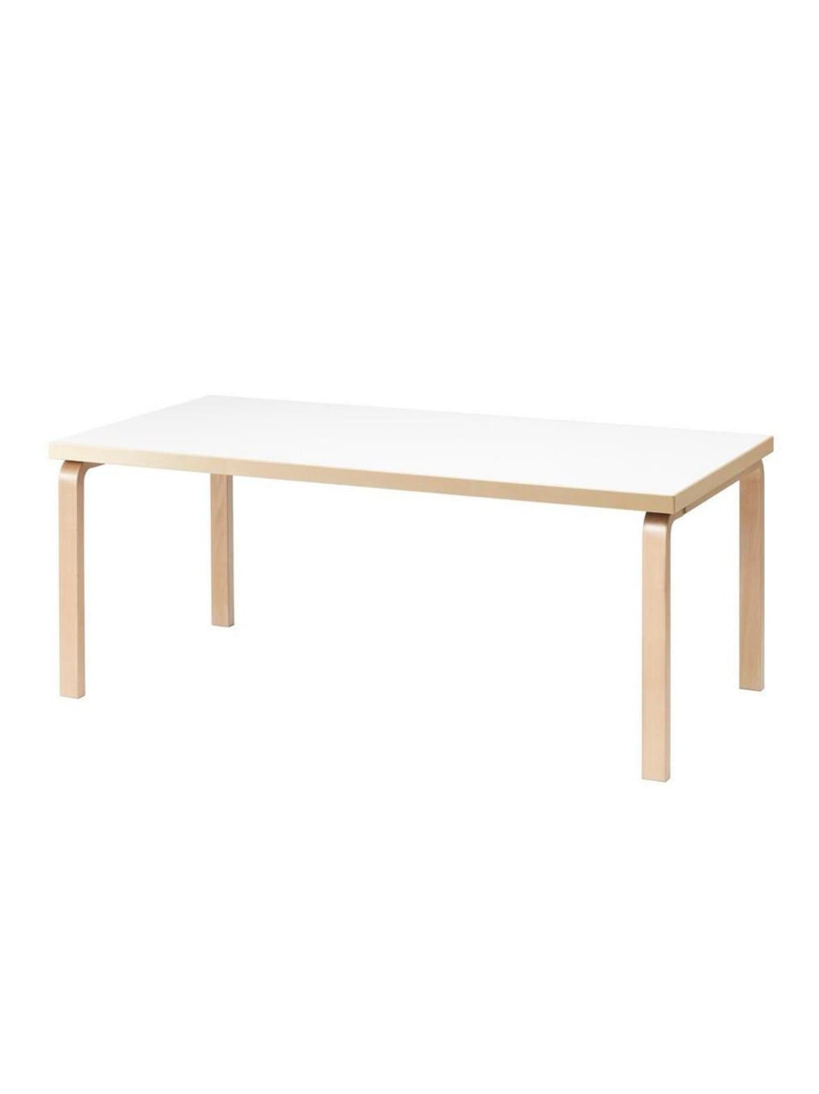 Pöytä 86 koivu/valkoinen laminaatti 100 x 210 cm – Artek