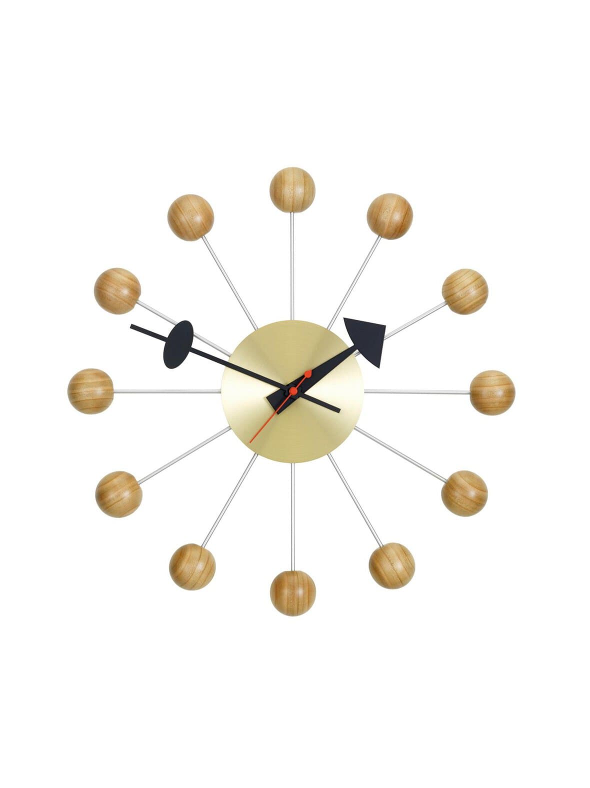 Ball-seinäkello messinki/kirsikka ø 33 cm – Vitra