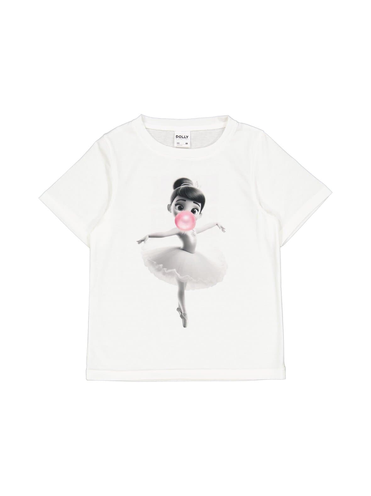 Bubblegum ballerina t-paita – DOLLY by Le Petit Tom