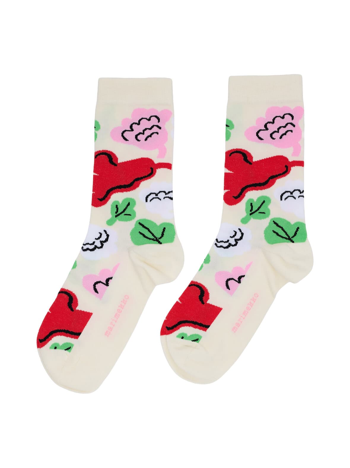Linjaus kukasta kukkaan -sukat – Marimekko