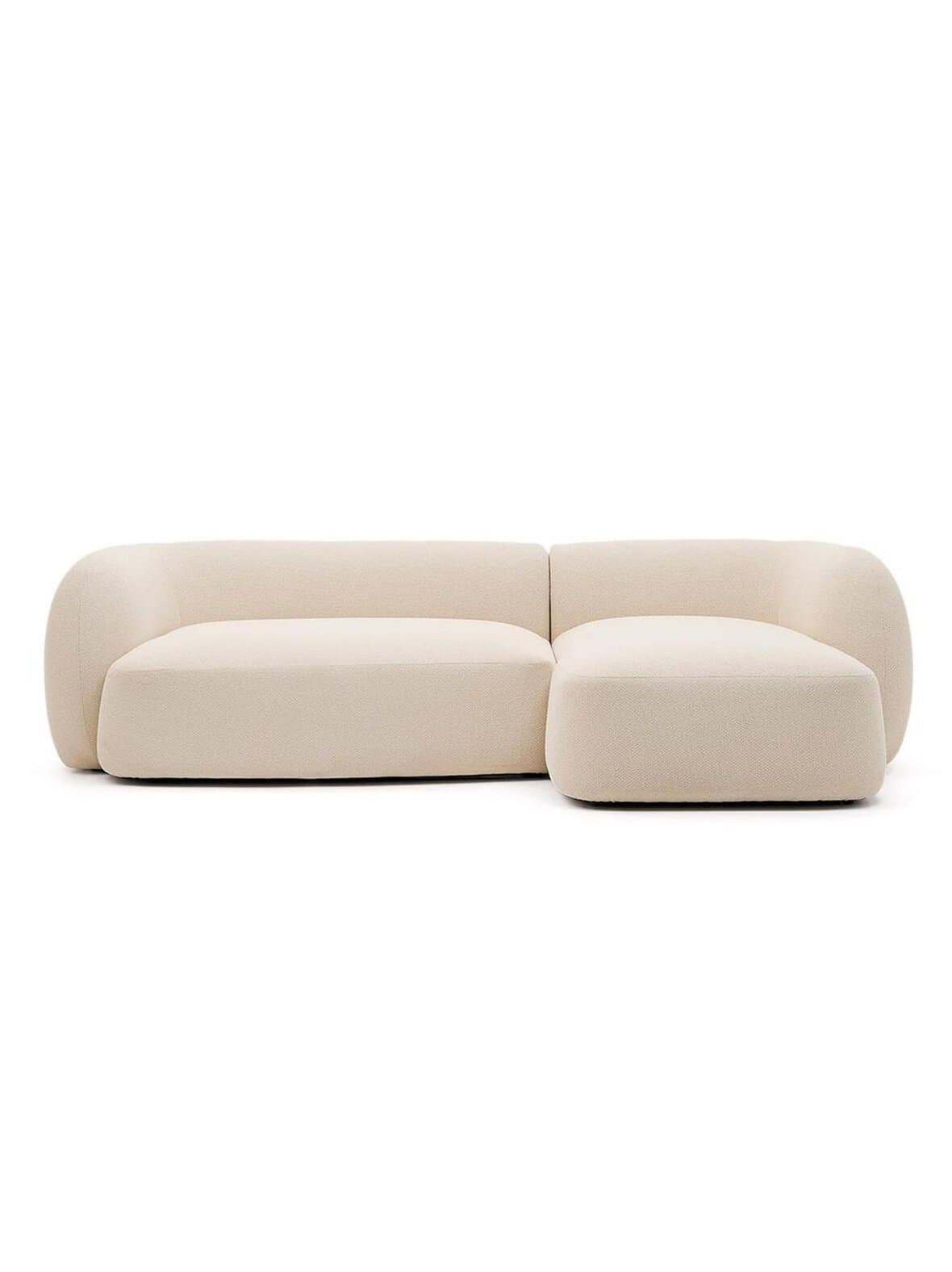 Martina-divaanisohva nordic-kangas valkoinen l 287 cm / oikea – Kave Home