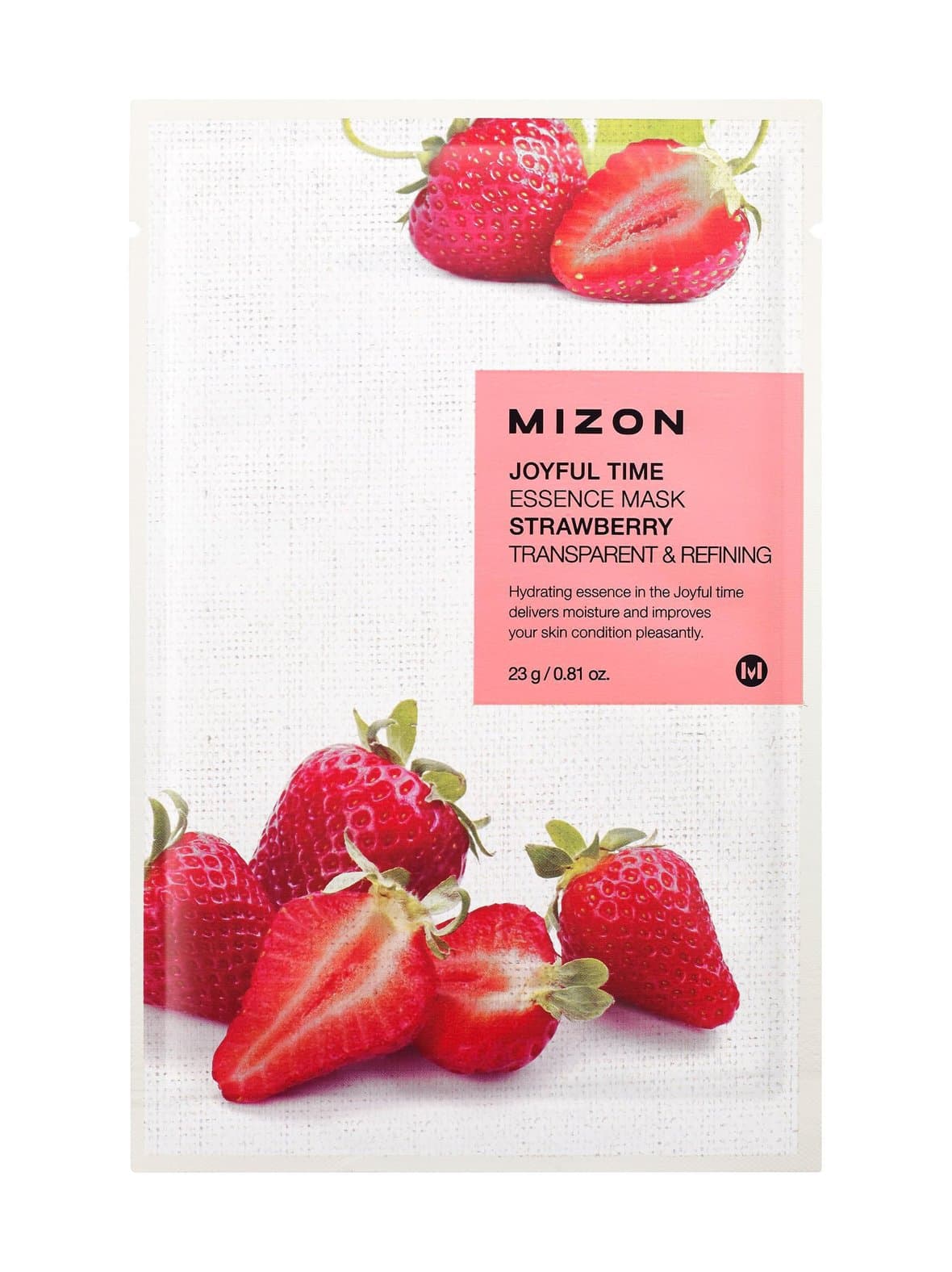 Joyful time essence strawberry mask -kangasnaamio 23 g – Mizon
