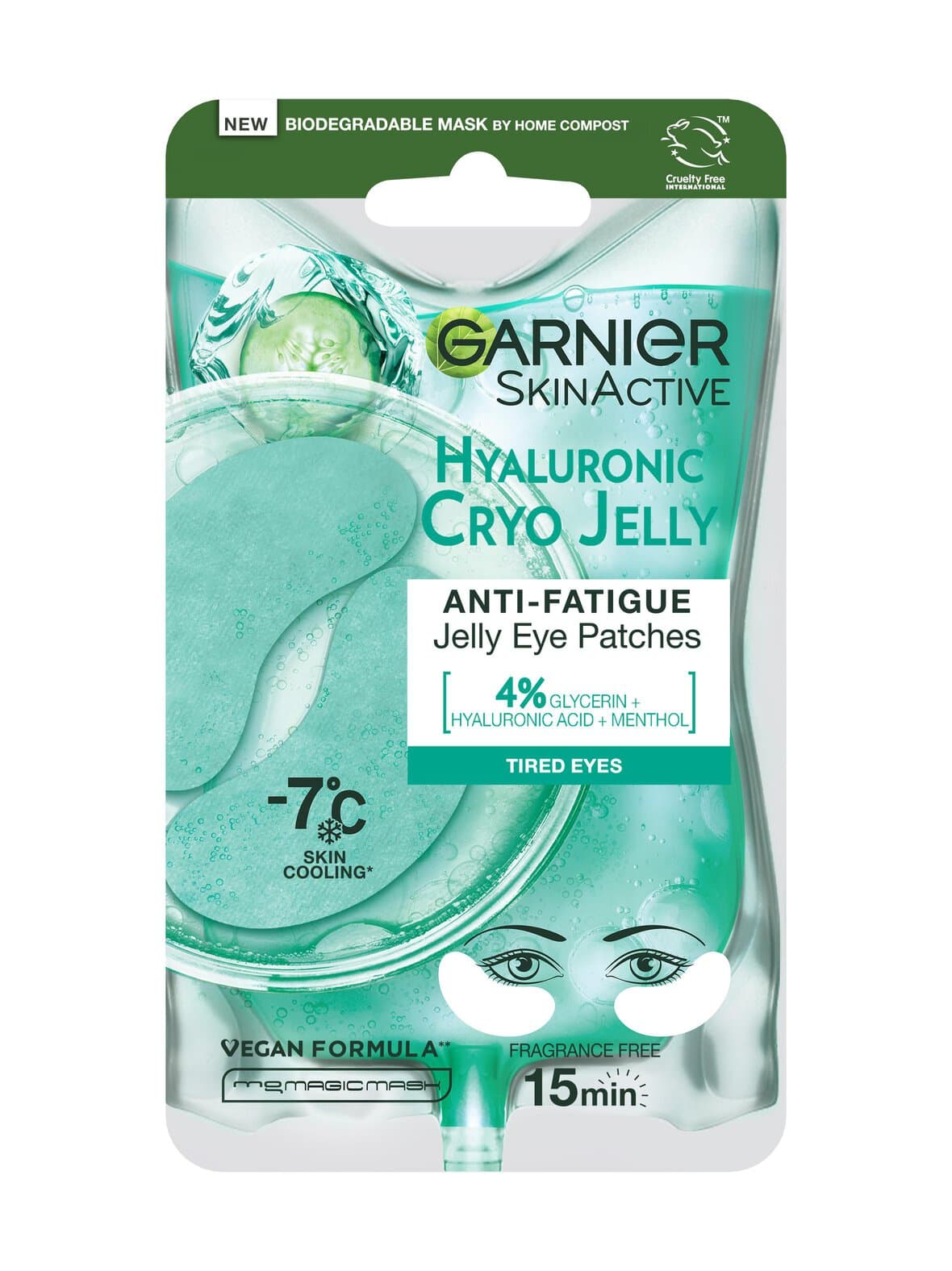 Skinactive hyalyuronic cryo jelly eye mask -silmänalusnaamio – Garnier
