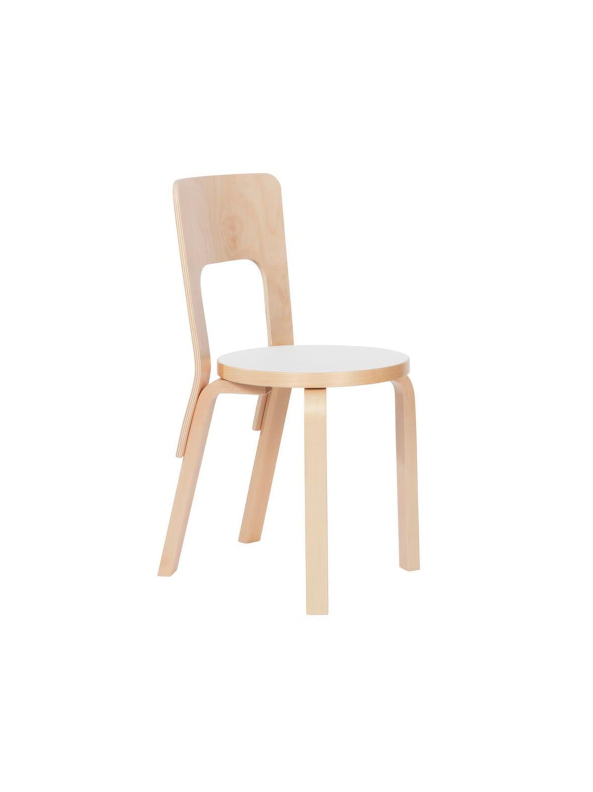 Tuoli 66 koivu/valkoinen laminaatti – Artek