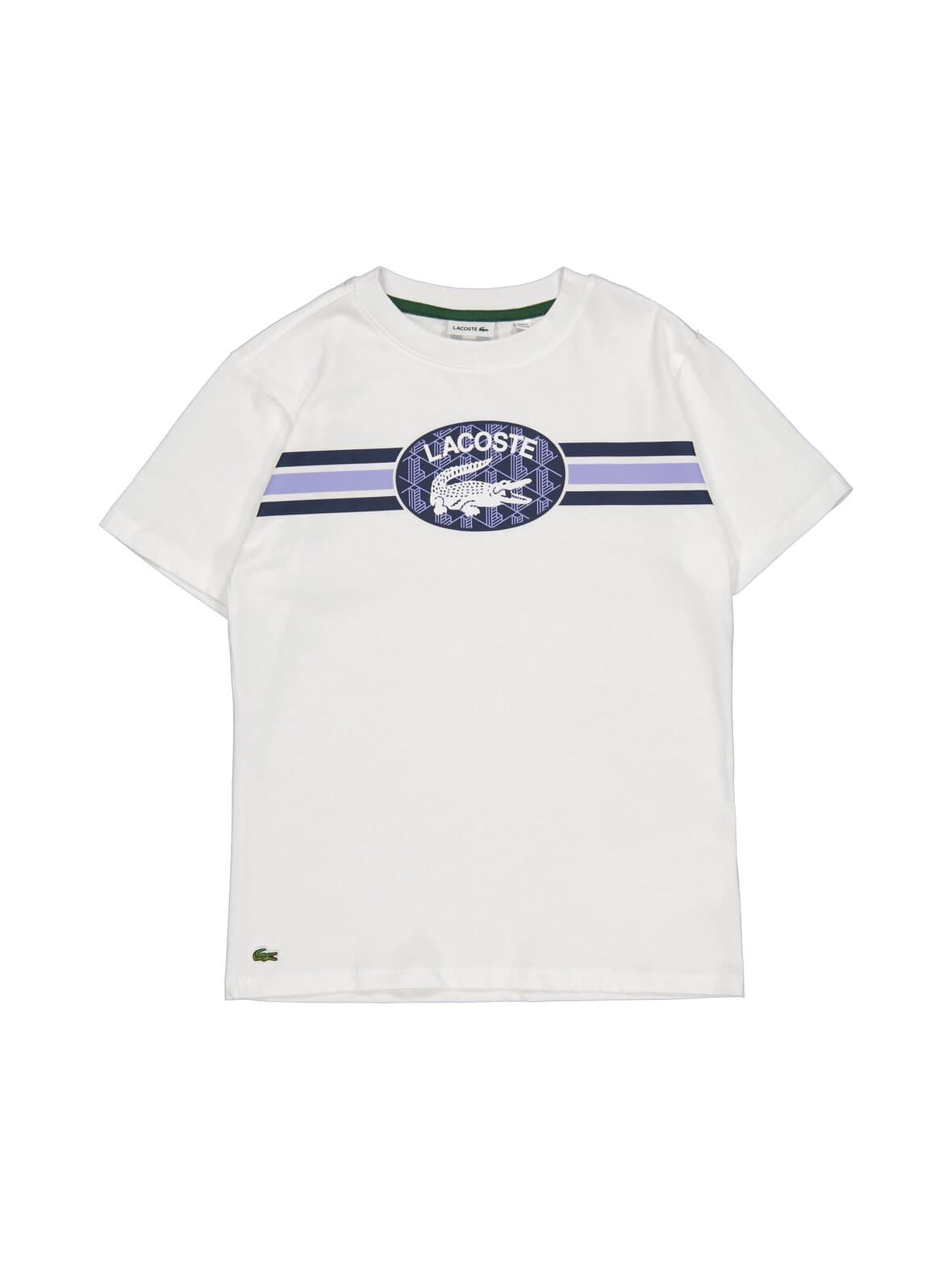 Striped logo t-paita – Lacoste