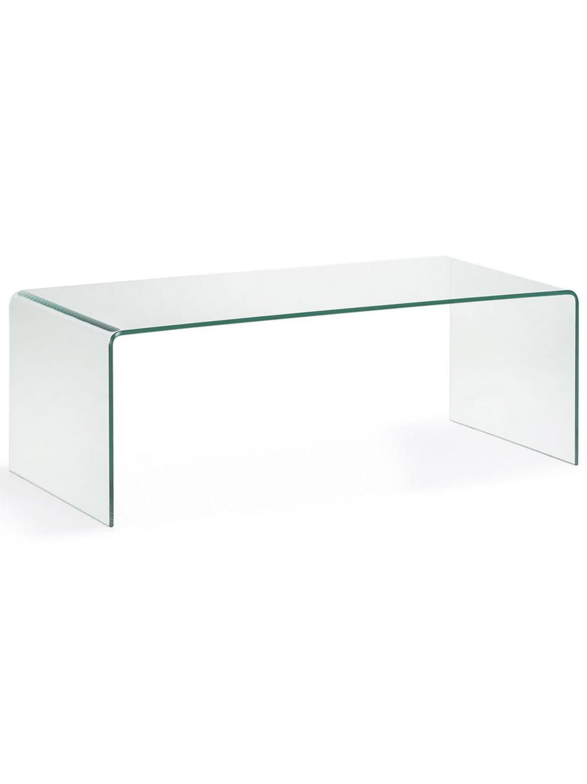 Burano-sohvapöytä kirkas lasi 110 x 50 cm – Kave Home