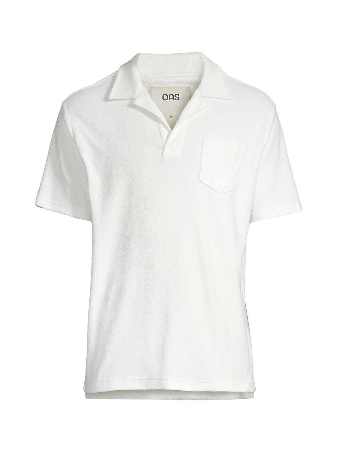 White polo terry -pikeepaita – OAS
