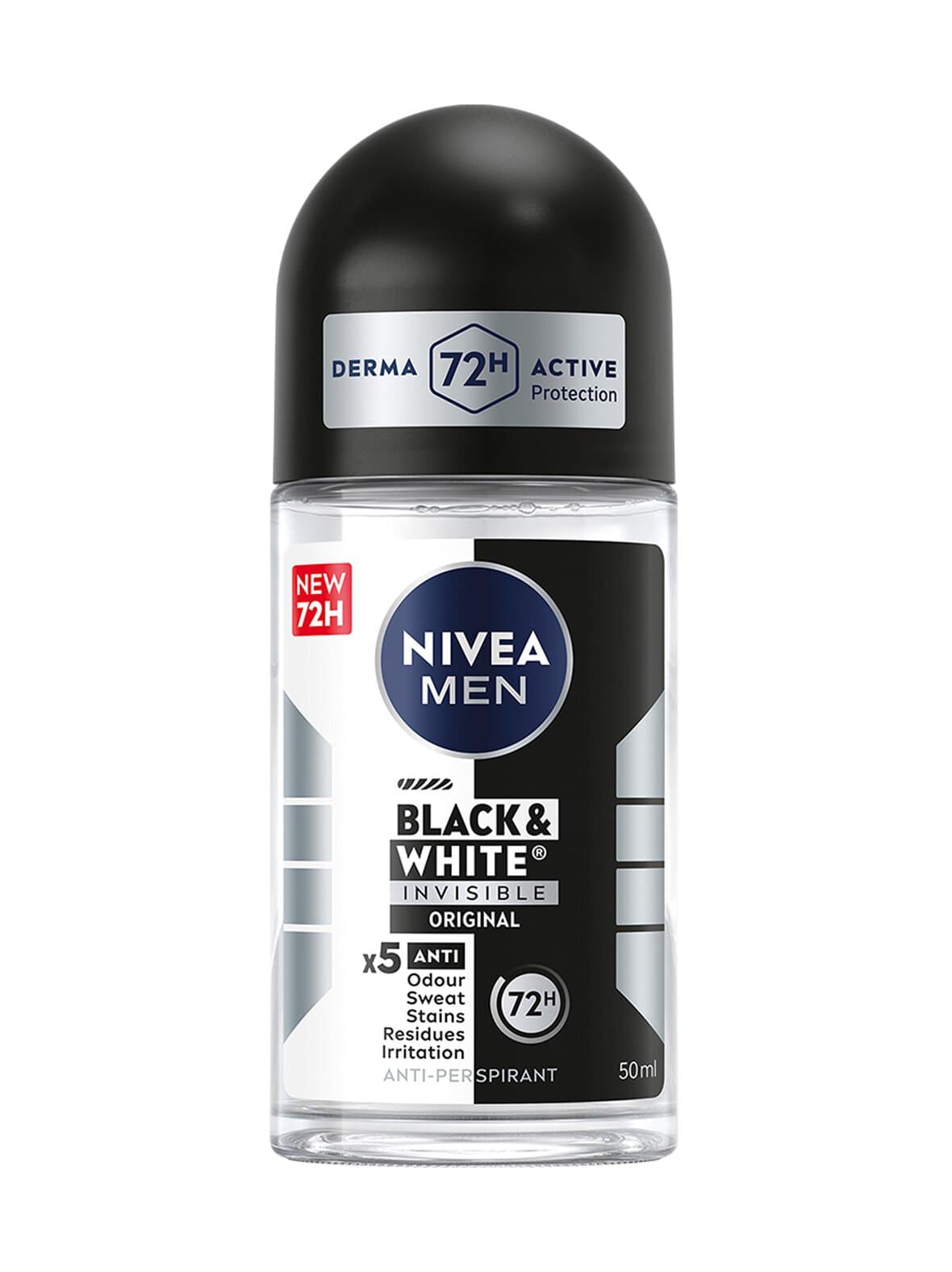 Black & white original deo roll-on -antiperspirantti, 50ml – NIVEA MEN