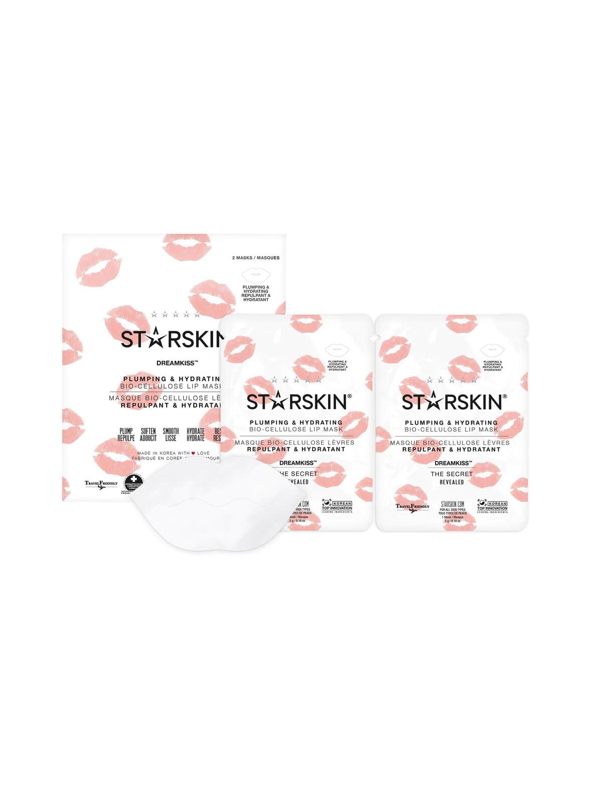 Dreamkiss™ plumping and hydrating bio-cellulose lip mask -huulinaamio – Starskin