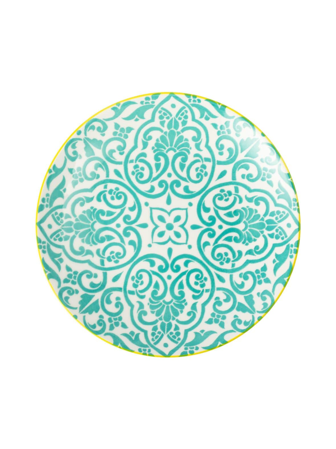 Yellow and blue geometric -lautanen – Mikasa