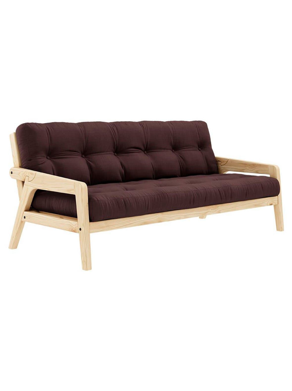 Grab-futonsohva brown/mänty l 200 cm – Karup
