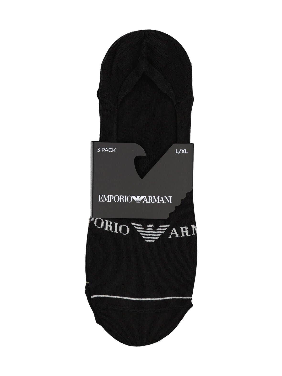 Footie logo -sukat 3-pack – Emporio Armani