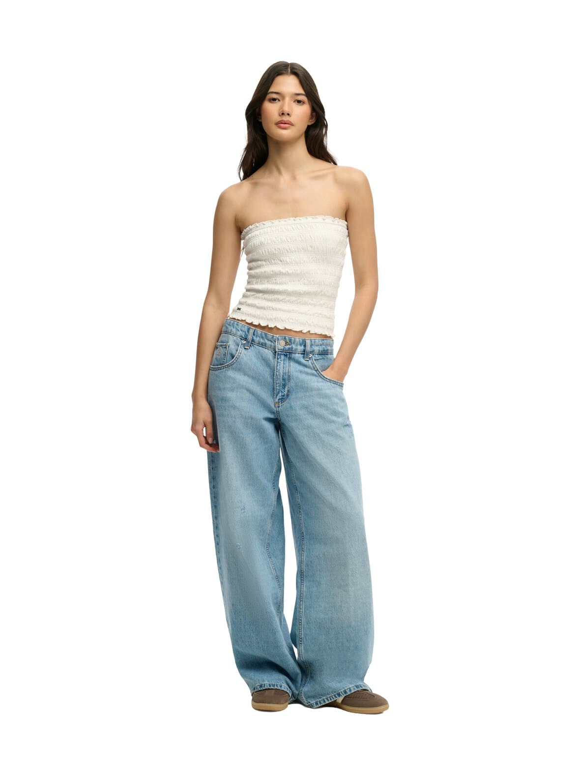 Smocked jersey bandeau -toppi – Superdry