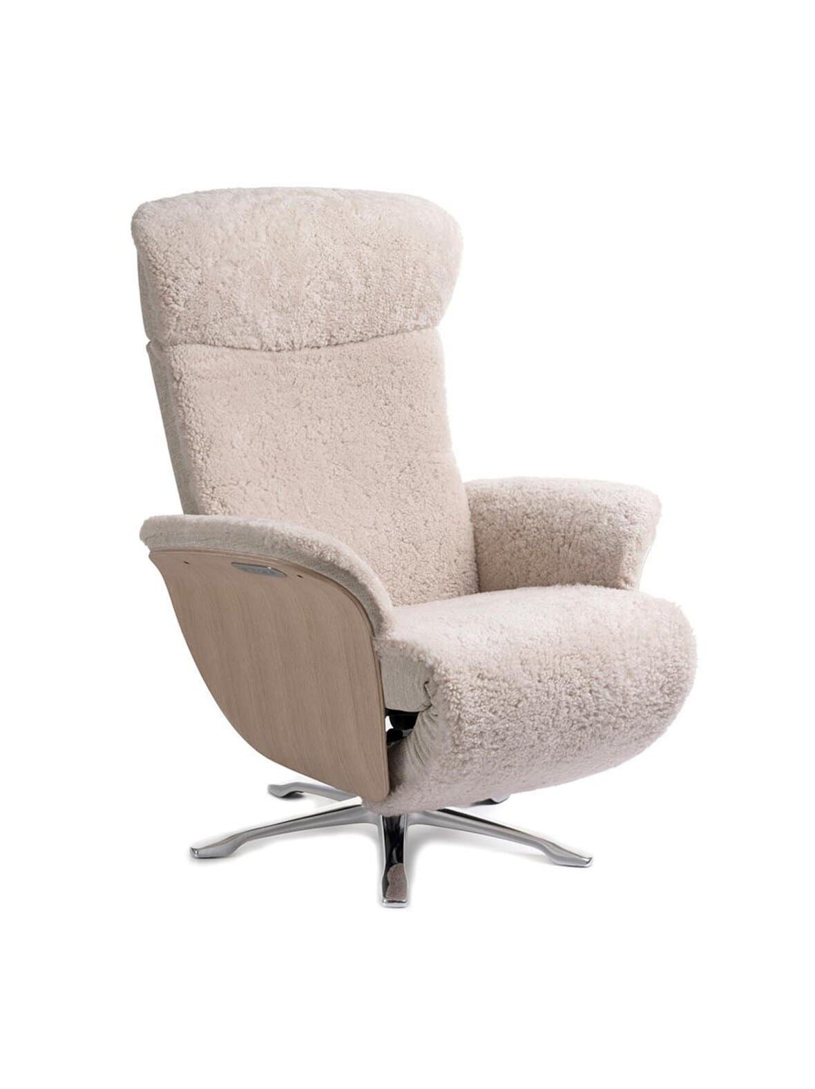 Nova-nojatuoli lampaankarva hiekanruskea / tammi – Conform