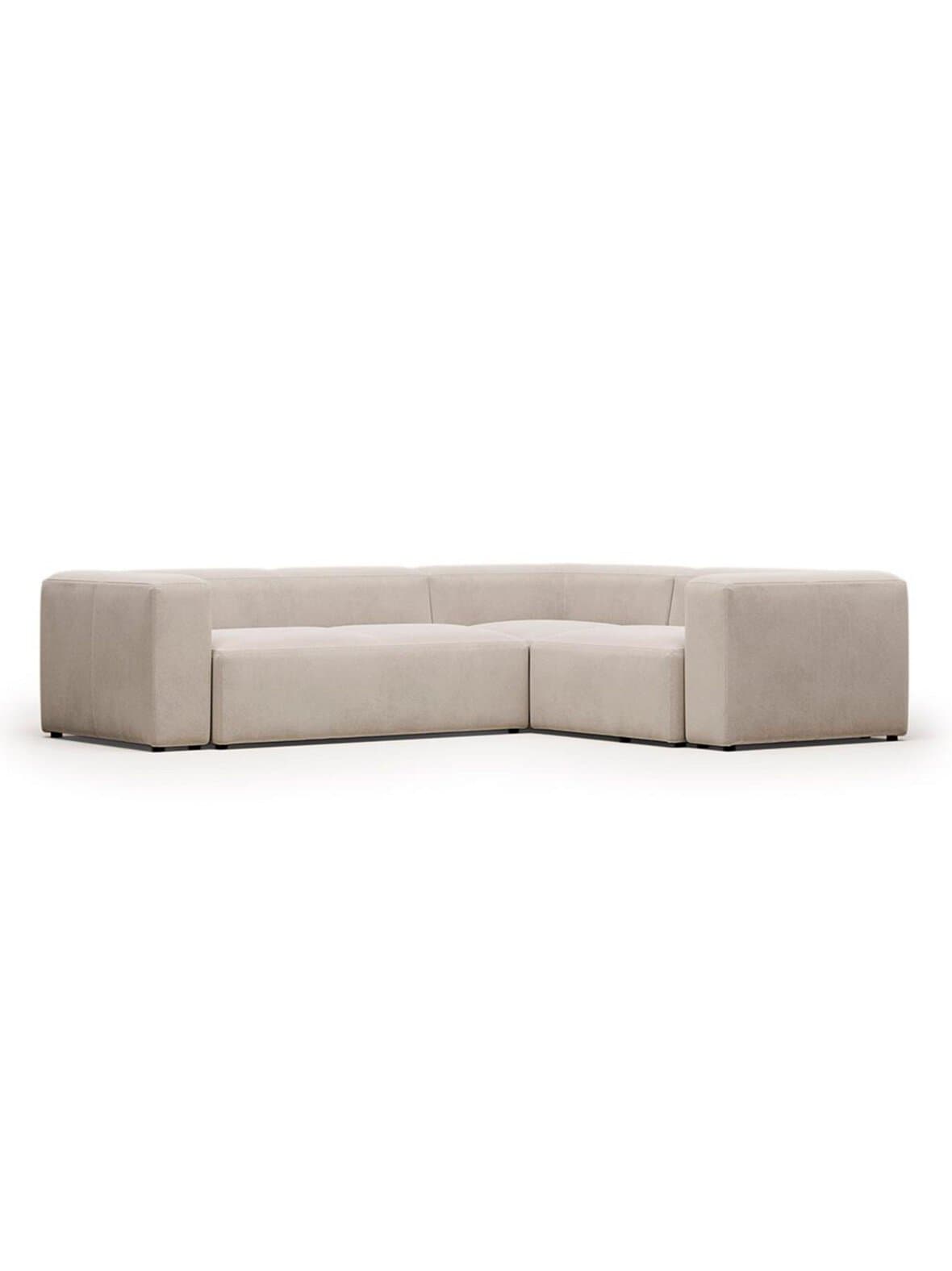Blok-kulmasohva beige 290 x 230 cm – Kave Home