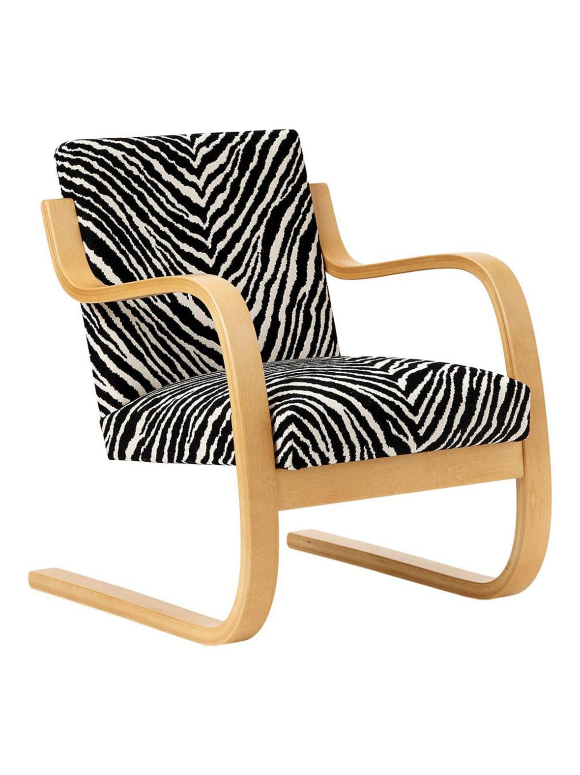 Nojatuoli 402 hunaja/zebra-kangas – Artek