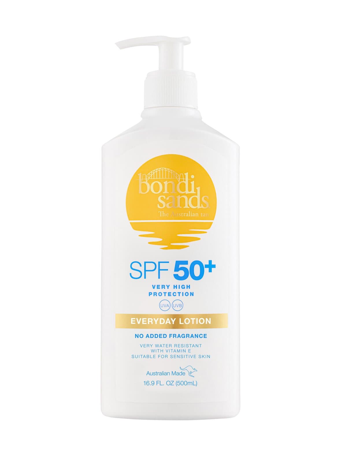 Spf50+ everyday lotion value pump pack -aurinkosuojavoide, 500 ml – Bondi Sands