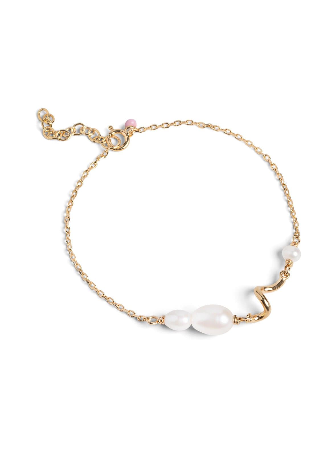 Pearlie twist -kullattu rannekoru – ENAMEL Copenhagen