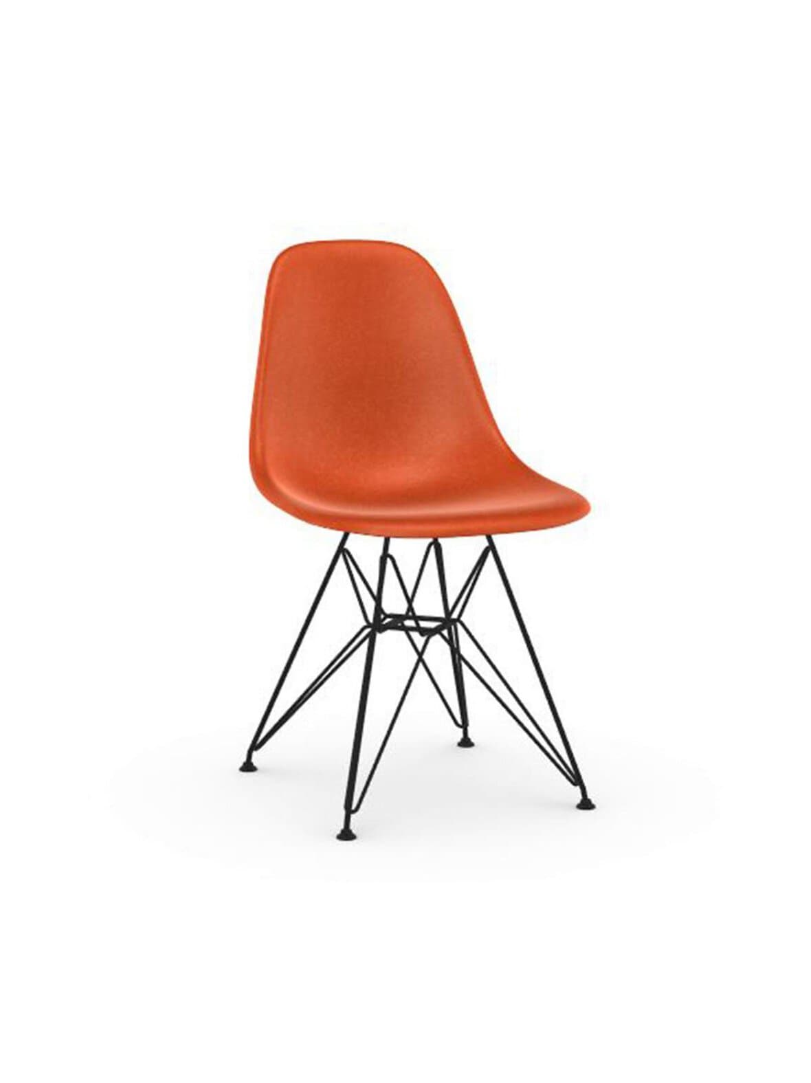 Eames dsr fiberglass -tuoli red orange/musta – Vitra